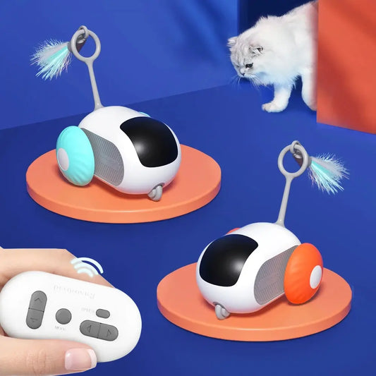 Remote-Controlled Cat Toy Car